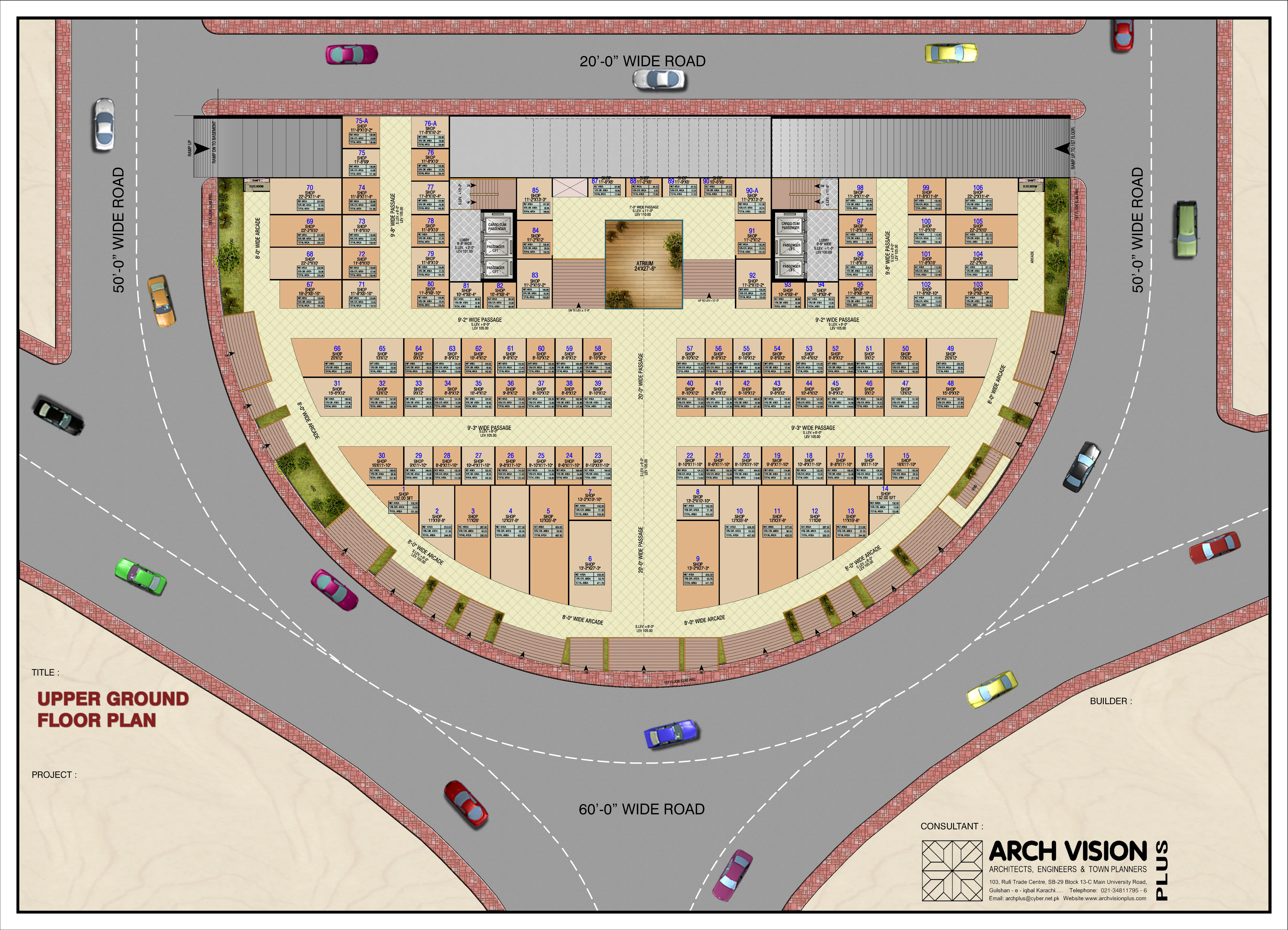Gold Vista Mall — Upper Ground floor plan